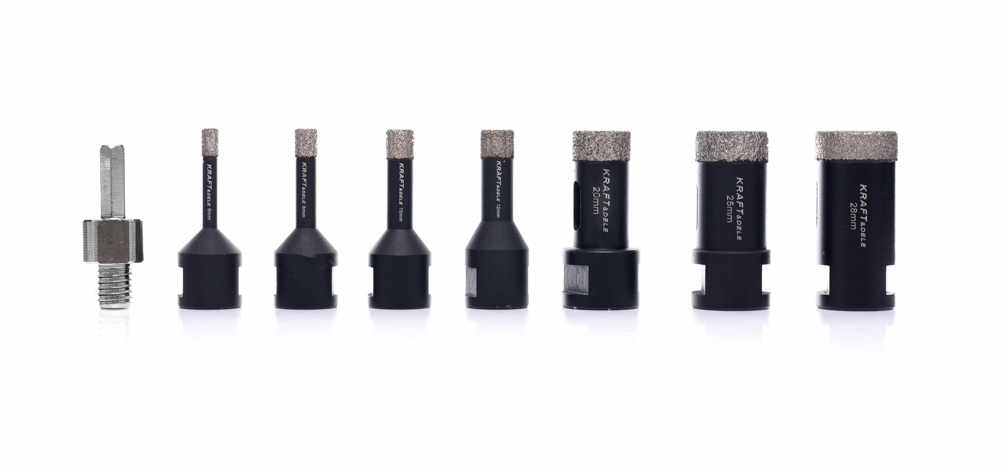 Set dijamantnih krunskih svrdla u kovčegu – 12 komada | Kraft&Dele