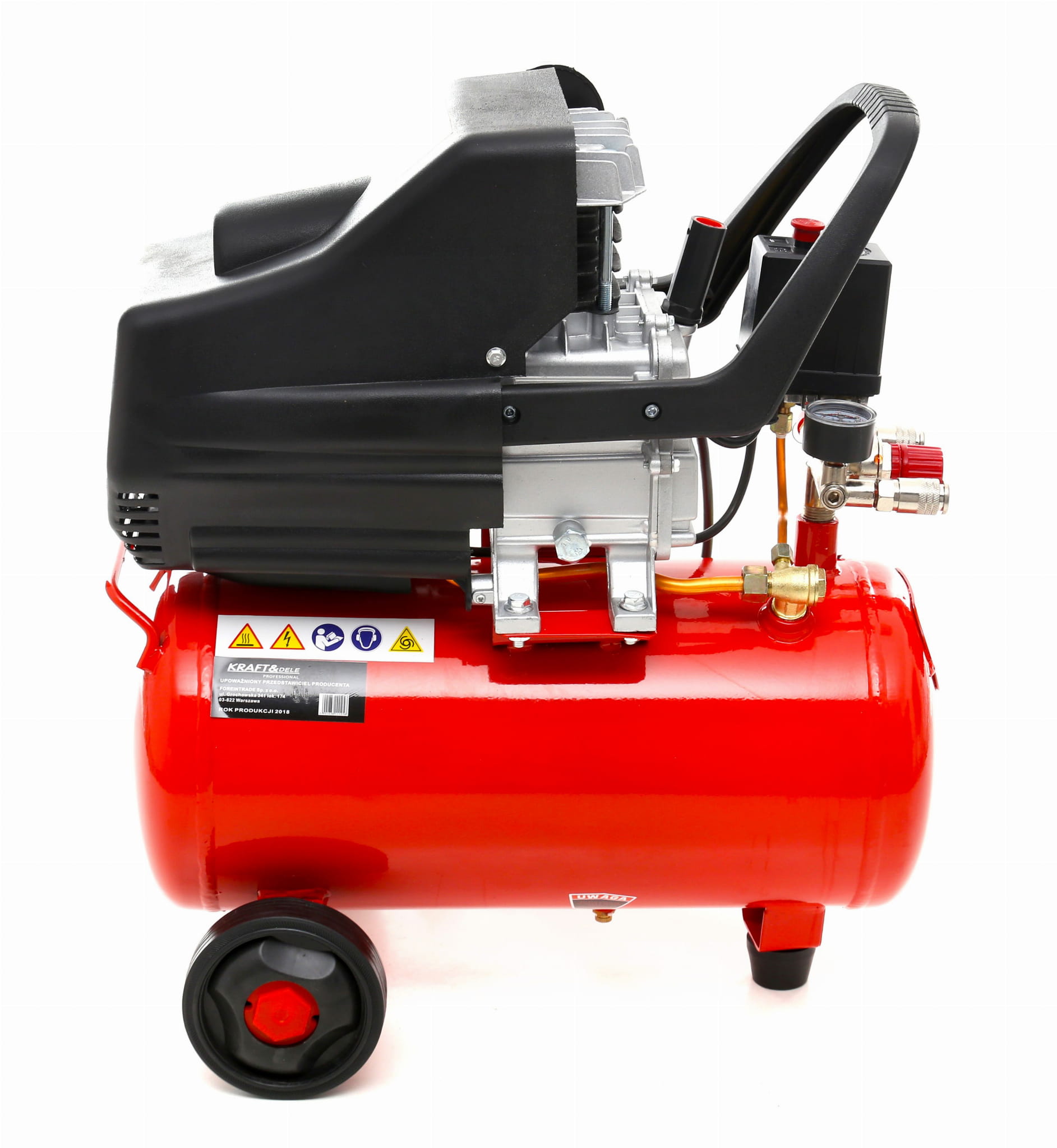 ULJNI KOMPRESOR Kraft&Dele® 24L + PNEUMATSKI SET 8U1