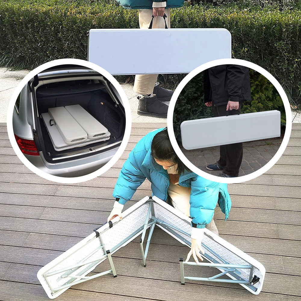 Sklopivi vrtni set (Stol + 2 klupe)