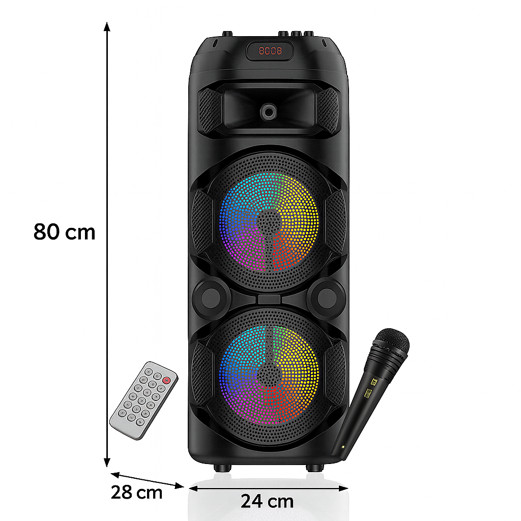 Prijenosni Bluetooth zvučnik |80 CM - Mikrofon besplatno