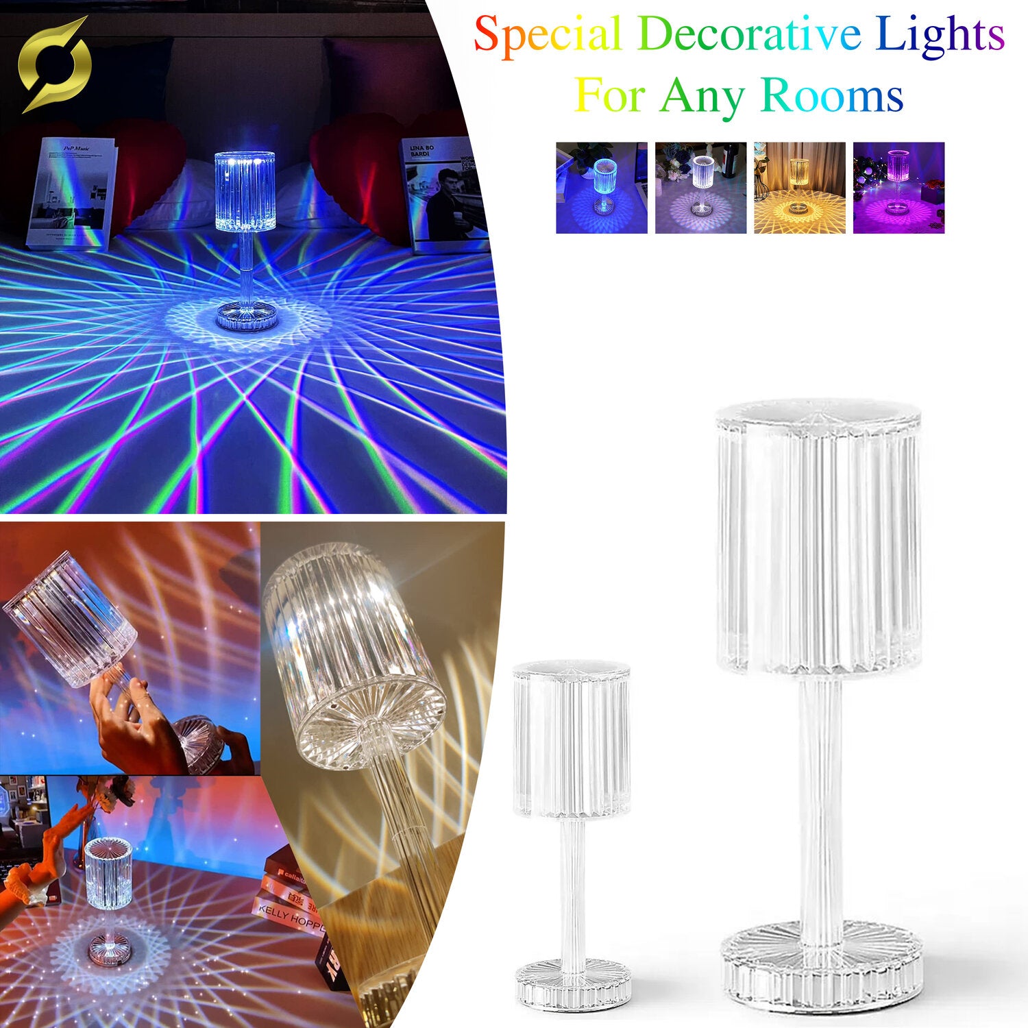 Led Kristalna Lampa