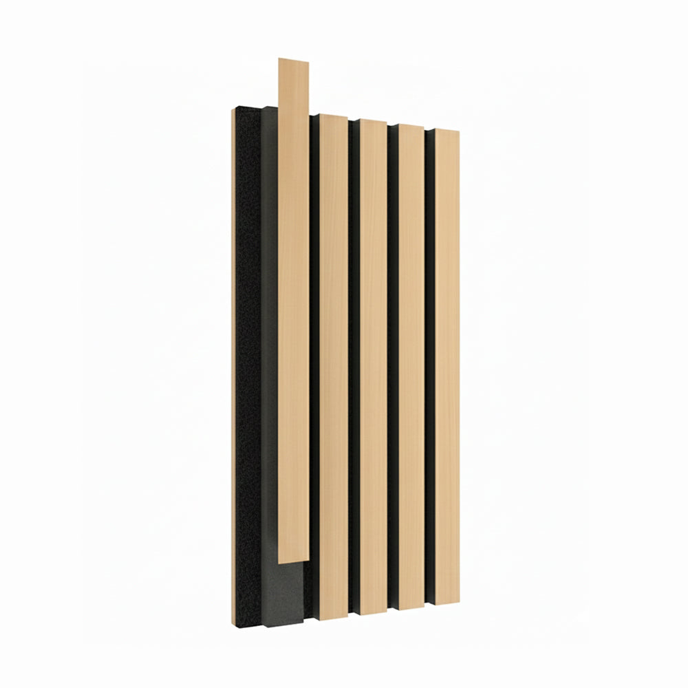 Drveni akustični panel - Svijetli hrast - 280x60 cm