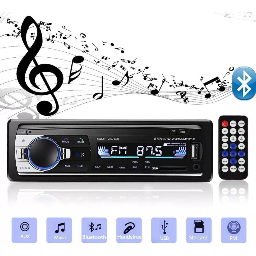 Auto Radio MP3 Player s USB, AUX i Bluetooth funkcijama