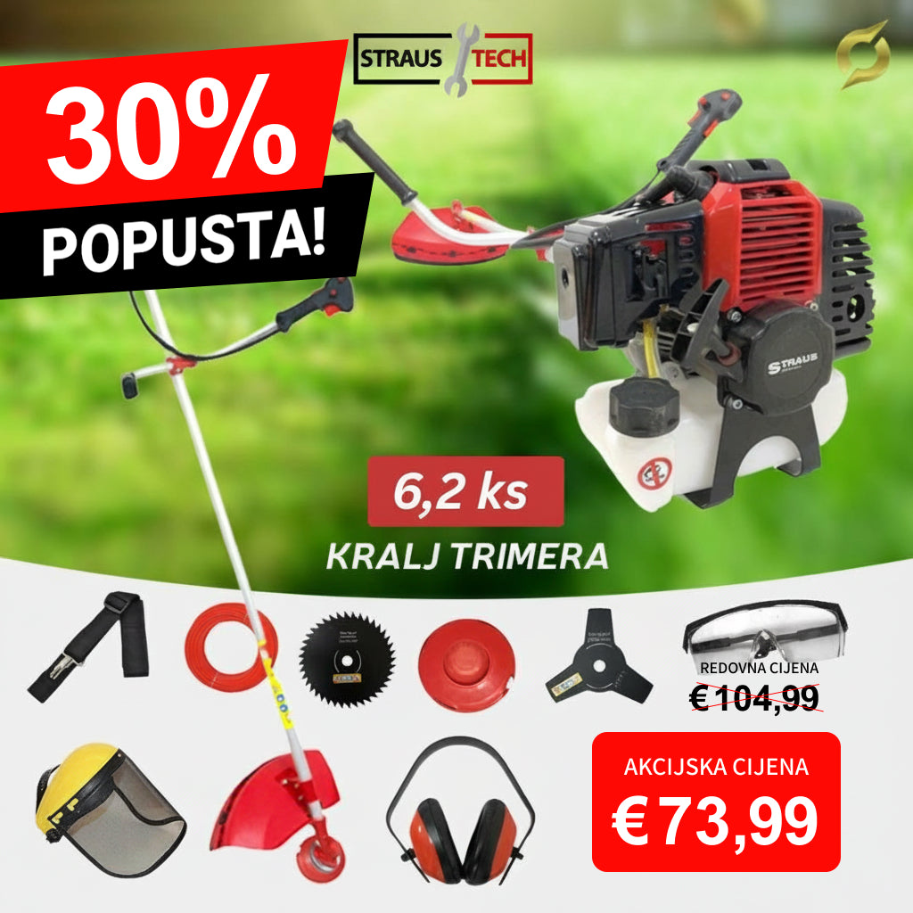 Straus Tech - Trimer za travu sa 12 dodataka