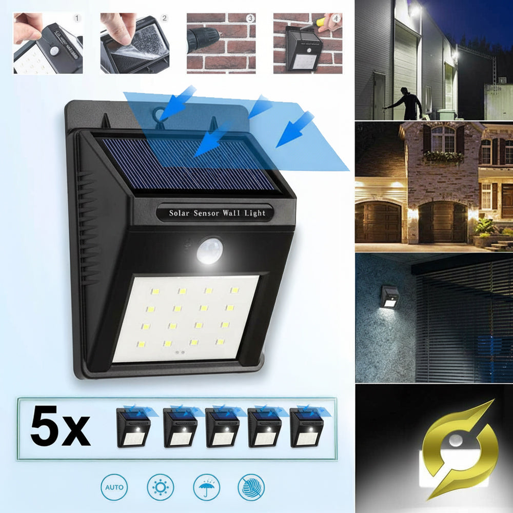 Solarni Reflektor Sa Senzorom Pokreta | 5 Komada