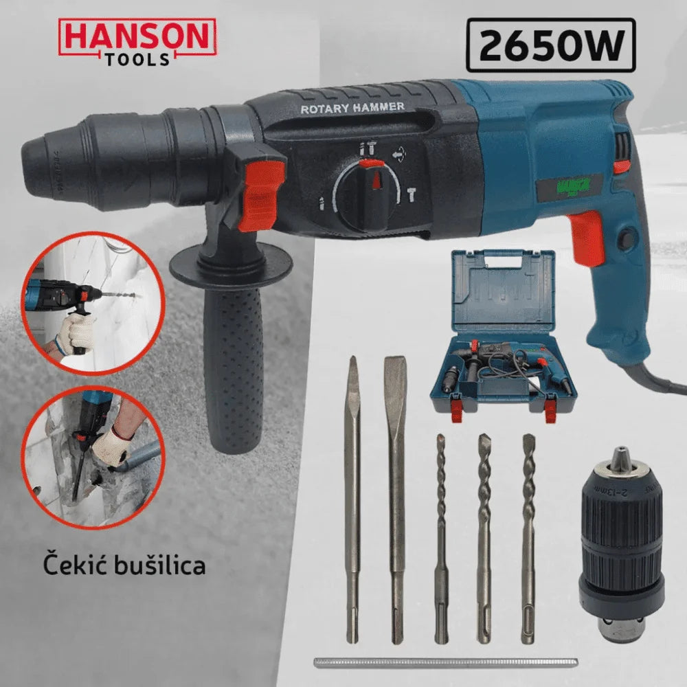 Hanson Strujna Čekić Bušilica 2650W
