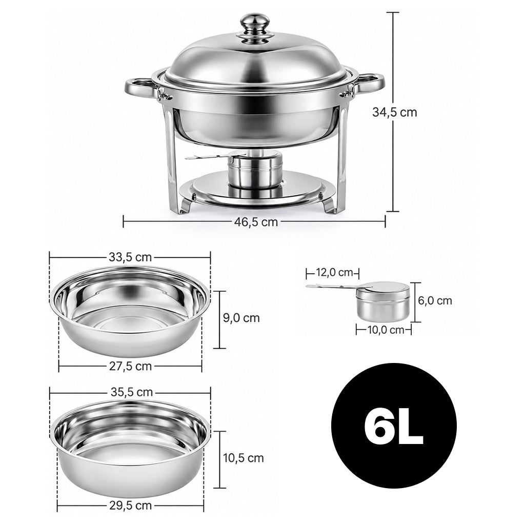 Posuda za posluživanje – INOX 6 L / 5 L