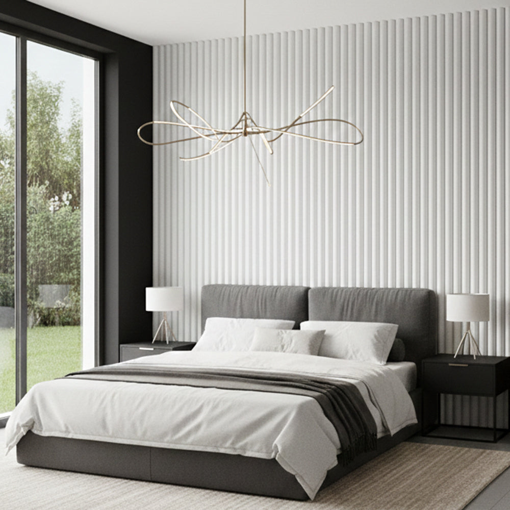 Drveni akustični panel - Bijeli hrast ( 280x60 cm )